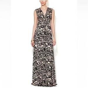 Rachel Pally Sleeveless Caftan Maxi Dress Sz XS 'Bamboo Serengeti' Print NEW